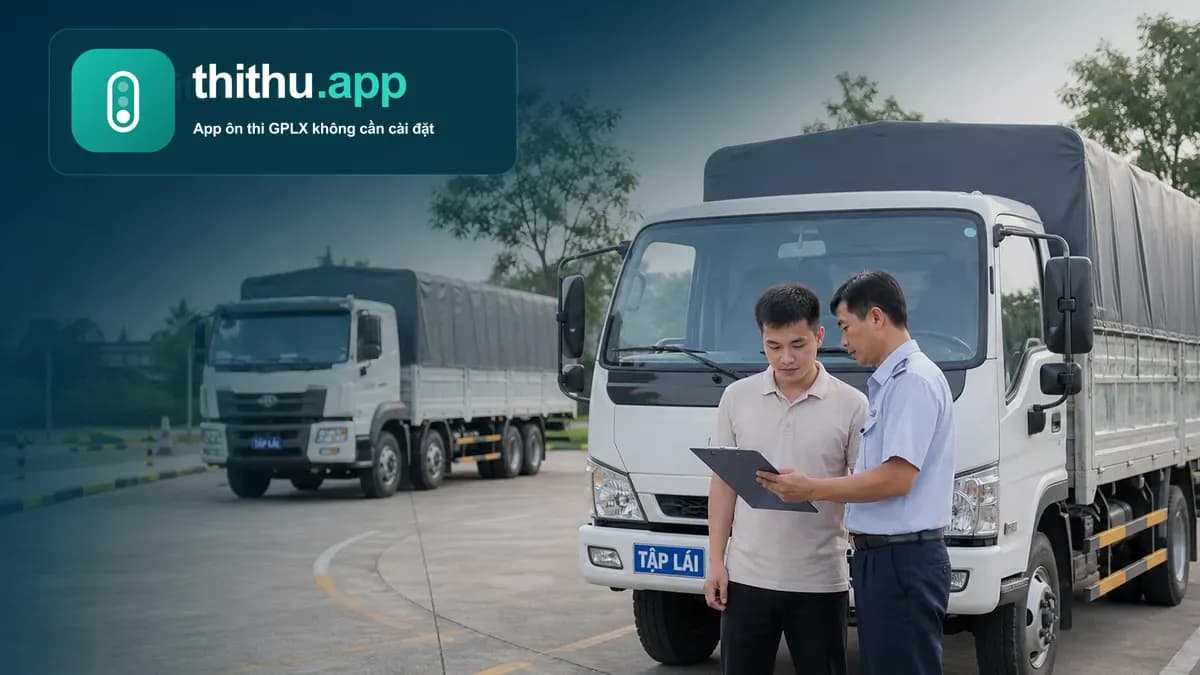Học viên xem bảng chi phí học giấy phép lái xe tải hạng C1 và C tại trung tâm đào tạo