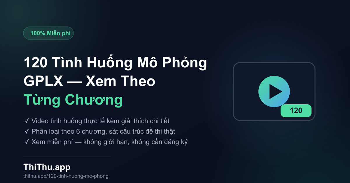 GPLX Nào Phải Thi Mô Phỏng Tình Huống Giao Thông?